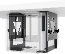 PUTORSEN Soporte de PC Mini/NAS Bajo el Escritorio, Soporte de PC Bajo el Escritorio Ajustable en Altura y Anchura